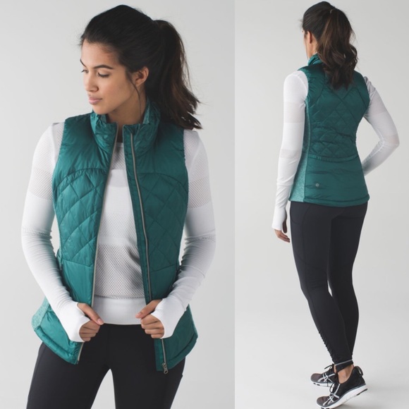lululemon athletica Jackets & Blazers - lululemon | Down For A Run Vest Forage Teal